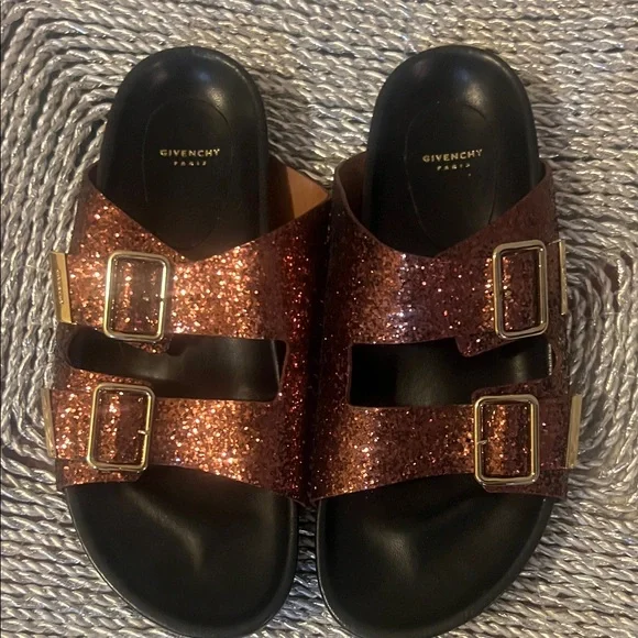 Givenchy Glitter Sandals - Sparkling Brown - Picture 1 of 12